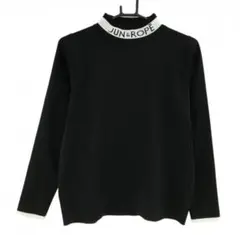 JUN&ROPE 黒 ハイネック 長袖ニット