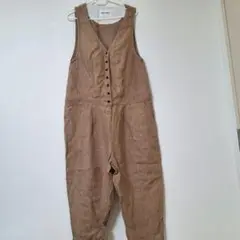 blue willow ベージュ サロペット