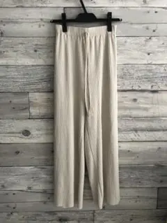 リブパンツ　アイボリー