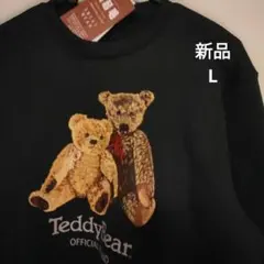 TeddyBear公式 テディベア プリント トレーナー　L