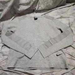 NIKE ハイブリッド スウェット ナイロン切替 グレー L テック系