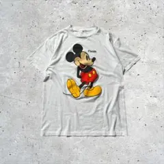 ☆80s☆90s☆ミッキーマウス☆キャラクターTシャツ☆大判☆L☆USA製 