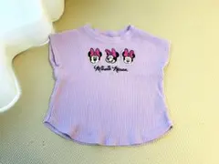 Disney ミニーマウス Tシャツ 80サイズ 紫