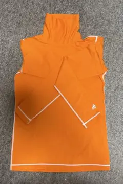 adidas 여성 골프웨어 모의 목 오렌지