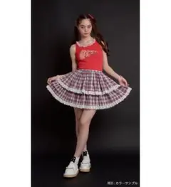 新品　Katie SWEET SUNDAY CLUBチェリーパイ柄タンクトップ赤のサムネイル
