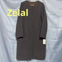 Zelal アッシュブルー ロングコート 9ARのサムネイル
