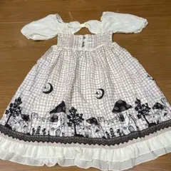 axes femme poetique チェック柄 半袖ワンピース