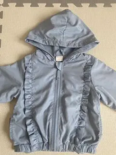 ジャンパー♡フリル付きブルー80
