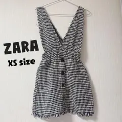 ZARA ザラ　ワンピース　ツイード　ジャンパースカート　未使用　新品
