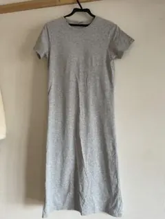IGNIO グレー 半袖ロングワンピース M