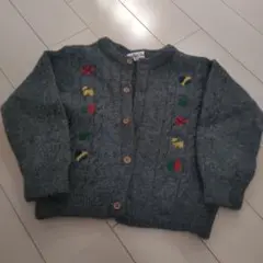 ファミリア　カーディガン　110cm　グレー