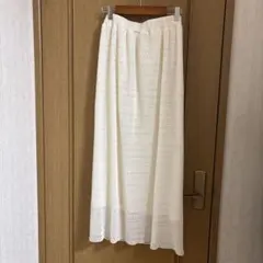 ぽん様　 【美品】ロペピクニック　プリーツレースアイラインスカート