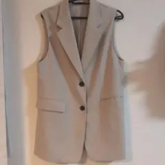 GU　オーバーサイズテーラーベスト　ナチュラル