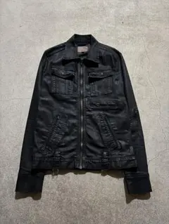 coating denim jacket darkwear archive v系