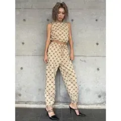 EGOIST モノグラム　セットアップ　ベージュ