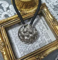 ✥ヴィンテージシルバーフラワーデザインボタン✥ハンドメイドヘアゴムNo.8114