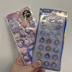 値下げ！ ピカプニシール キラコロおはじきシー ふあみいシール２枚セット