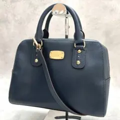 ✨美品✨マイケルコース 2way ハンド ショルダーバッグ 紺 サフィアーノのサムネイル