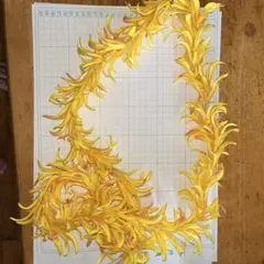 フラダンス用レイ イエローオレンジ