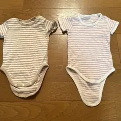 UNIQLO ベビー肌着 ストライプ 70cm