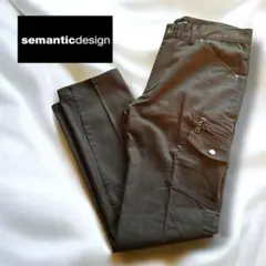 【美品】semanticdesign セマンティックデザイン カーゴパンツ Lのサムネイル