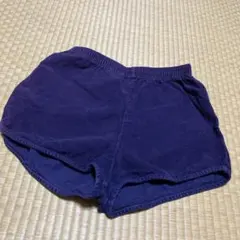 コーデュロイ ショートパンツ M ダークパープル