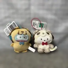 サンリオ どうぶつ着ぐるみマスコット パンダ ポチャッコ　ライオンハンギョドン