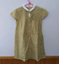 RAG MART 半袖チェック柄ワンピース 130cmのサムネイル