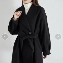 tocco closet ウエストりぼん付きバックタックミドルコートのサムネイル