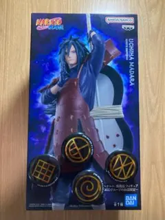 NARUTO疾風伝 うちはマダラ フィギュア 缶バッチ4種 GIGO限定