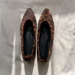 H&M ヒョウ柄 レオパード柄　フラットシューズ 37サイズ