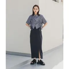 週末限定値下げ！センスオブプレイス　ストレッチスリットスカート