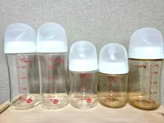 Pigeon 母乳実感 哺乳瓶 5本セット(ガラス＆プラスチック)