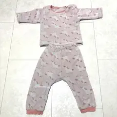 【80cm】ユニコーン柄もこもこフリースパジャマ