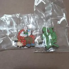 2点セット　ウォレスとグルミットカプセルヘアクリップ　ガチャガチャ