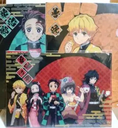 鬼滅の刃 クリアファイル　3枚セット　森永