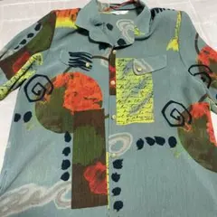 抽象柄 長袖シャツ