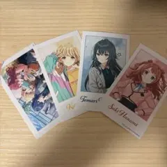 花海咲季　月村手毬　藤田ことね　C-1 ミニブロマイド4枚セット A　くじ引き堂