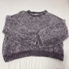 Bershka パープル　ニット