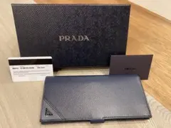 PRADA☆プラダ☆サフィアーノ 財布 ☆三角ロゴ ネイビー