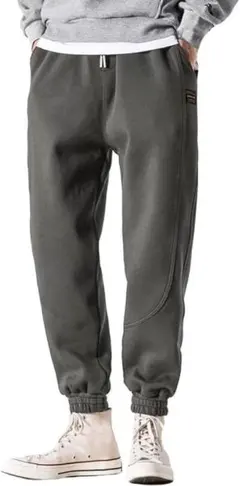 ジョガーパンツ スウェットパンツ ズボン 無地 裾リブ 秋 春　メンズ