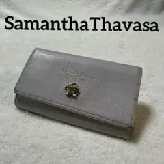 サマンサタバサ プチチョイス キーケース フラワービジュー 薄紫