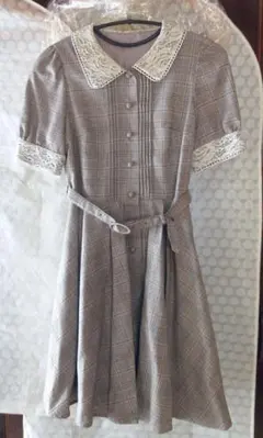 美品】シークレットハニー パール付き ツイードワンピース リボン 2 