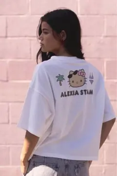 ALEXIA STAM ハローキティ クロップドTシャツのサムネイル