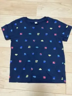 カラフルな車プリントTシャツ 90cm