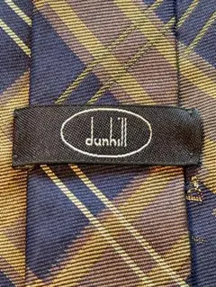 【dunhill】美品　ネクタイ　高級感あるチェック柄