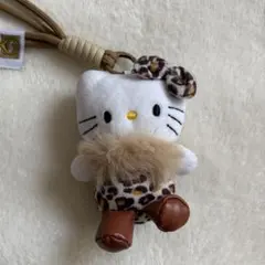 サンリオ　ハローキティ　ぬいぐるみキーホルダー　豹柄　韓国
