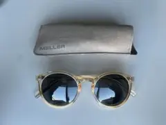 MELLER クリアフレーム サングラス ケース付き