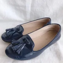 パンプス　ZARA GIRLS フラットシューズ　エナメル　ローファー　19cm
