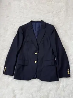 バーバリーズ　ブレザー　ジャケット　濃紺　金ボタン　毛100% レディース